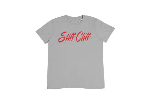 Stiff Cliff ( Grey w/ Red Letters)