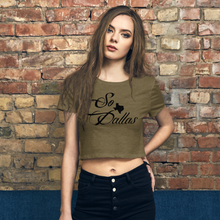 Load image into Gallery viewer, So Dallas (Heather Olive) - Women’s Crop Tee